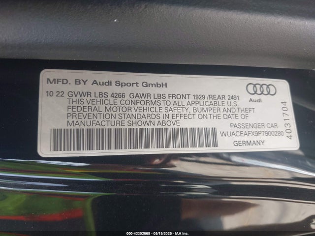 2023 AUDI R8 WUACEAFX9P7900280 Photo 8