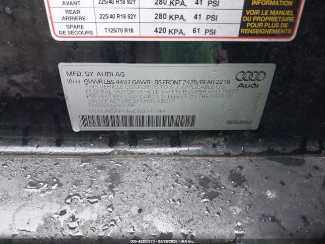 2012 AUDI A3 WAUPEAFM6CA074194 Photo 8