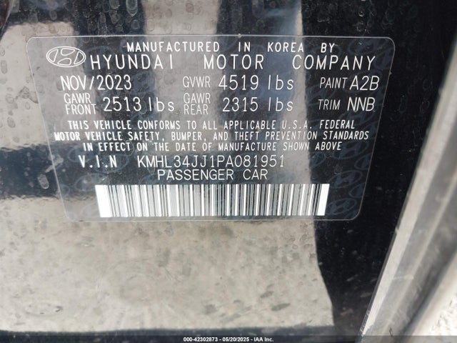 KMHL34JJ1PA081951 Hyundai gdi nu pe