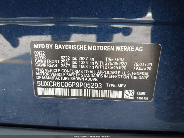 BMW 2023 2023 5UXCR6C06P9P05293 Image 9