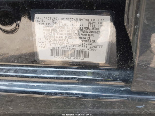 Nissan Versa 1.6 Sv 2025 3N1CN8EV8SL833913 Image 9