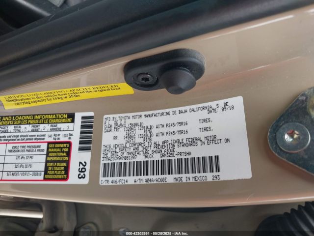3TMAZ5CN9KM081207 Toyota Tacoma Sr5 V6