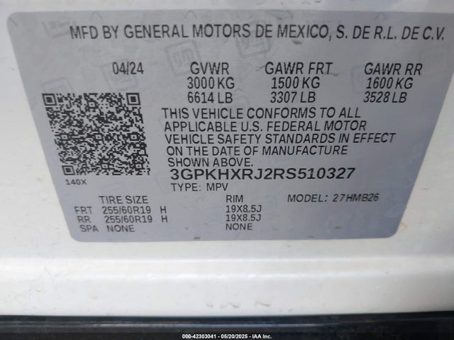 3GPKHXRJ2RS510327 Honda x0c+ec5