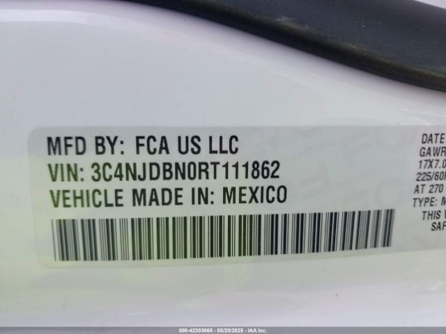 3C4NJDBN0RT111862 Jeep Compass Latitude 4x4