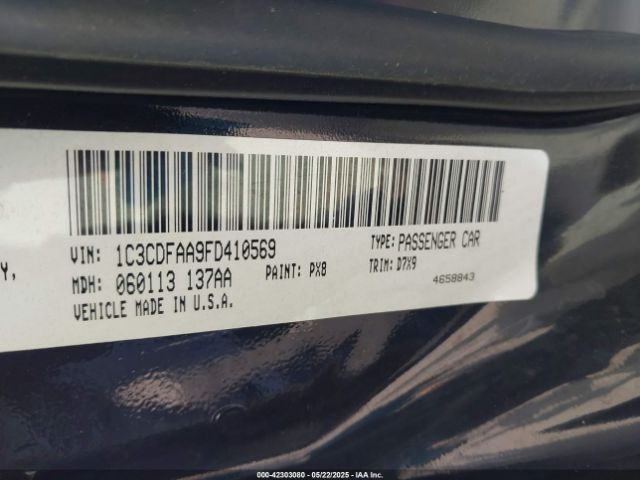 1C3CDFAA9FD410569 Dodge DART SE