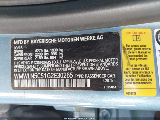 2016 MINI CLUBMAN WMWLN5C51G2E30265 Photo 8