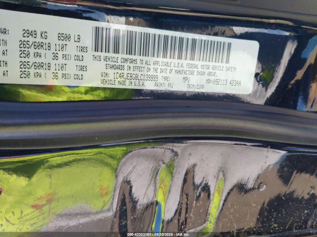 1C4RJEBG8LC139999 Jeep 2020