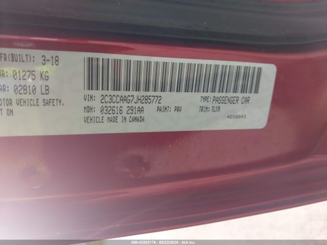 2018 CHRYSLER 300 2C3CCAAG7JH285772 Photo 8
