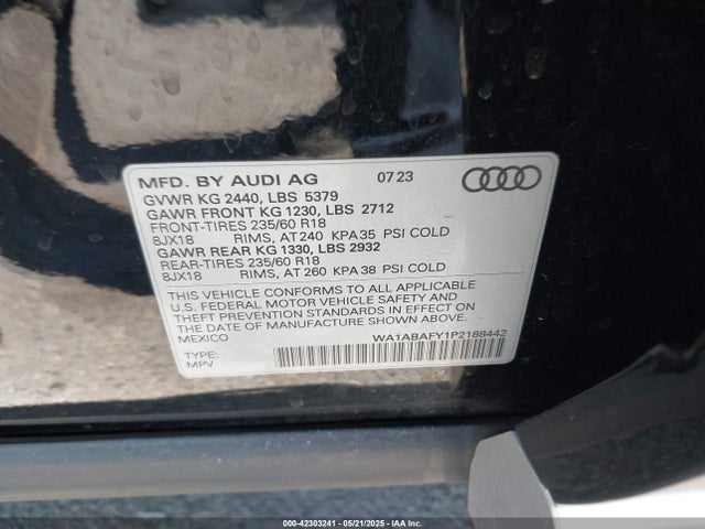 2023 AUDI Q5 WA1ABAFY1P2188442 Photo 8