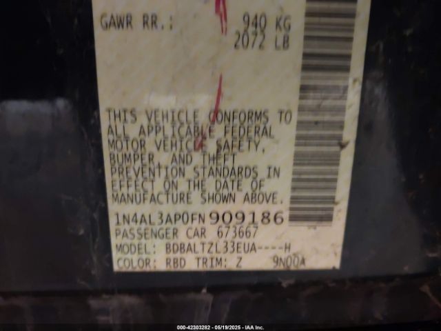 1N4AL3AP0FN909186 Nissan 2015