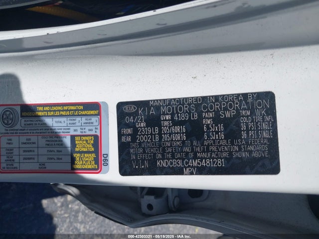 KIA Niro Lxs 2021 KNDCB3LC4M5481281 Image 9