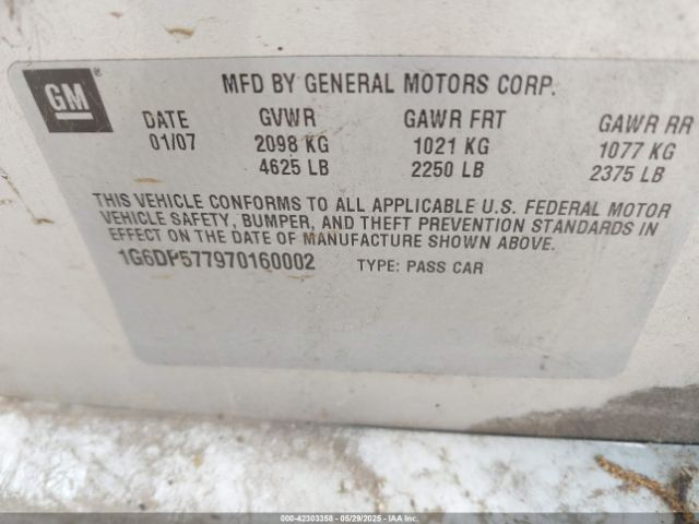 2007 CADILLAC CTS 1G6DP577970160002 Photo 8