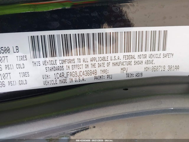 1C4RJFAG9JC436848 Jeep 2018
