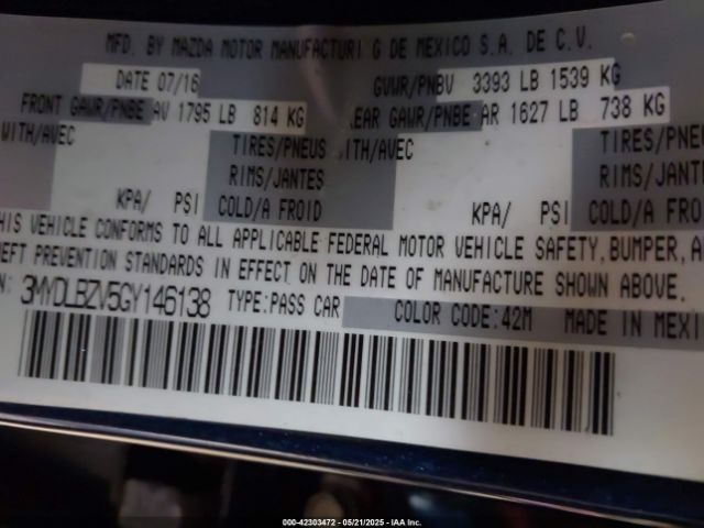 3MYDLBZV5GY146138 Scion IA