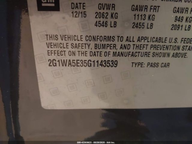 2G1WA5E35G1143539 Chevrolet Impala Limited Ls