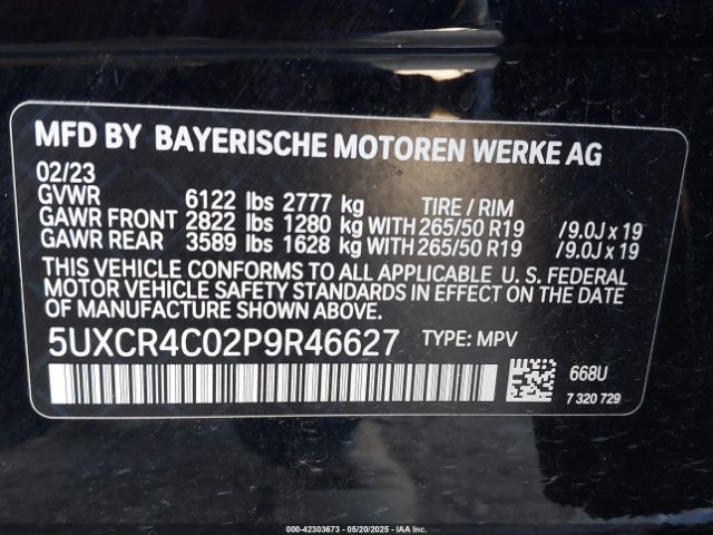 2023 BMW X5 5UXCR4C02P9R46627 Photo 8
