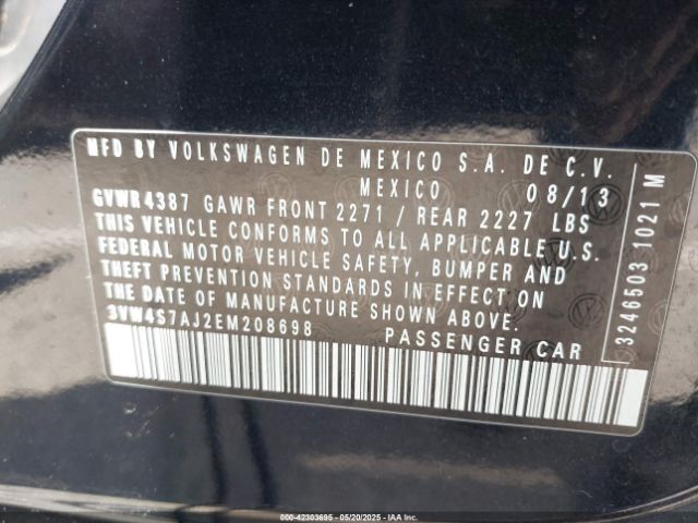 3VW4S7AJ2EM208698 Volkswagen Jetta Gli Autobahn