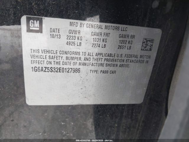 2014 CADILLAC CTS 1G6AZ5S32E0127986 Photo 8