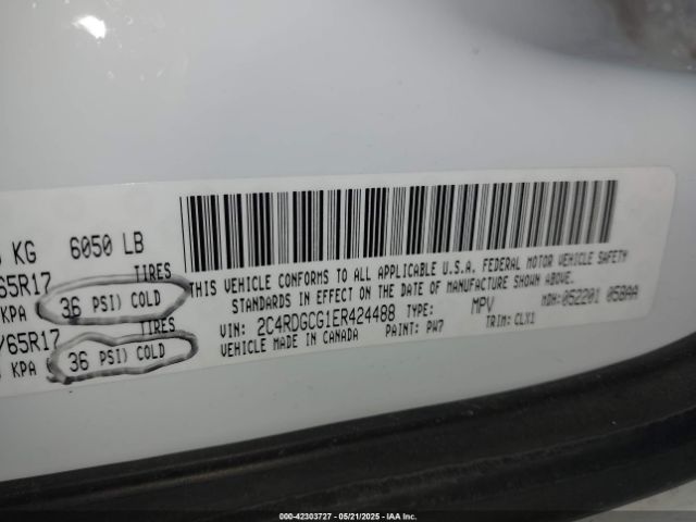 2C4RDGCG1ER424488 Dodge Grand Caravan