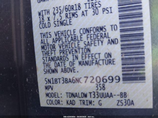2022 NISSAN ROGUE 5N1BT3BA6NC720699 Photo 8