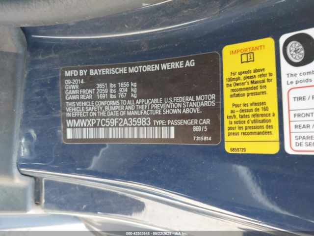 WMWXP7C59F2A35983 Mini Hardtop Cooper S