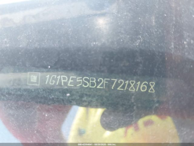 1G1PE5SB2F7218168 Chevrolet Cruze 2lt Auto