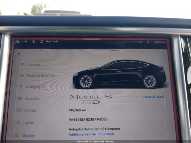 2016 TESLA MODEL S 5YJSA1E21GF148336 Photo 6