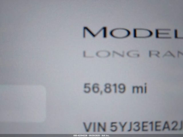 5YJ3E1EA2JF011588 Tesla Model 3 Long Range/mid Range