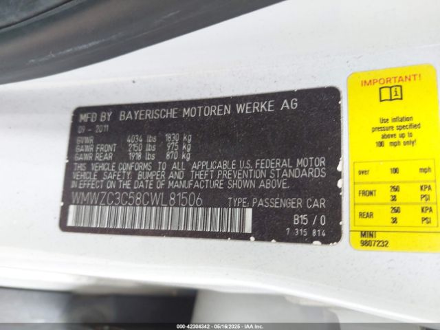 2012 MINI COOPER S COUNTRYMAN WMWZC3C58CWL81506 Photo 8