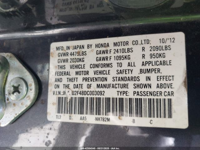 2013 ACURA TSX JH4CU2F48DC003092 Photo 8