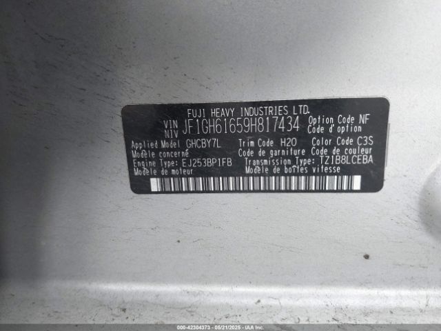 2009 SUBARU IMPREZA JF1GH61659H817434 Photo 8