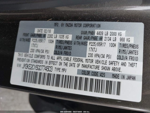 JM3KE2CY6G0774603 Mazda py