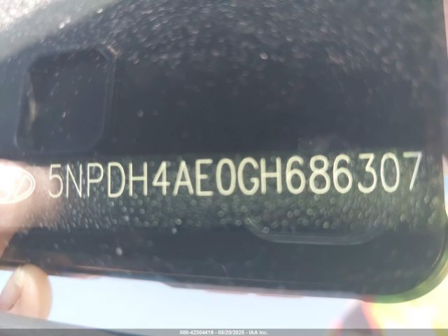 5NPDH4AE0GH686307 Hyundai ELANTRA SE