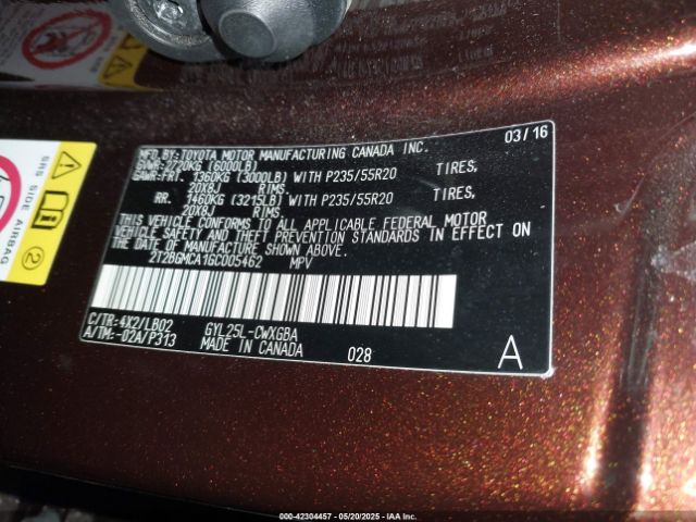 2T2BGMCA1GC005462 Lexus RX