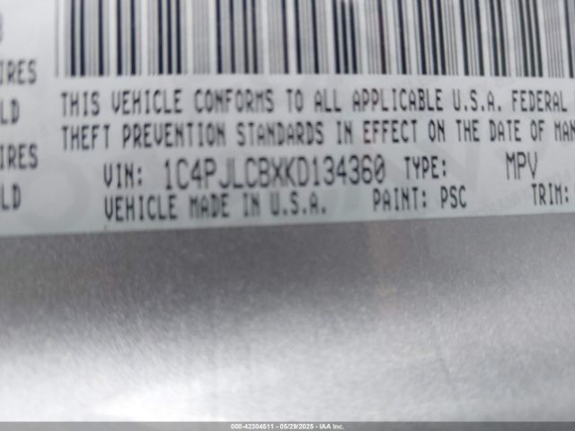 2019 JEEP CHEROKEE 1C4PJLCBXKD134360 Photo 8