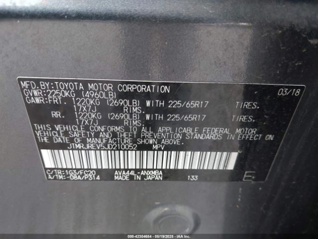 JTMRJREV5JD210052 Toyota Rav4 Hybrid Le/xle