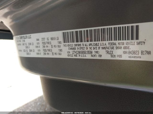 2008 MITSUBISHI RAIDER 1Z7HC28K68S619590 Photo 8