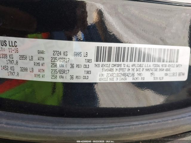 2C4RC1BG2HR642106 Chrysler Pacifica Touring-l