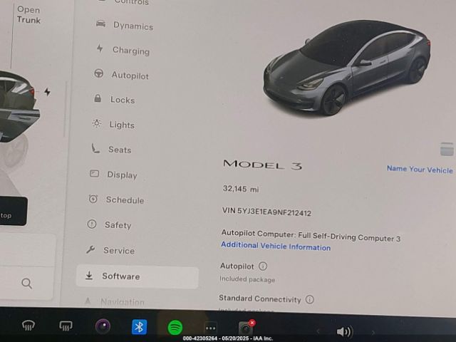 2022 TESLA MODEL 3 5YJ3E1EA9NF212412 Photo 6