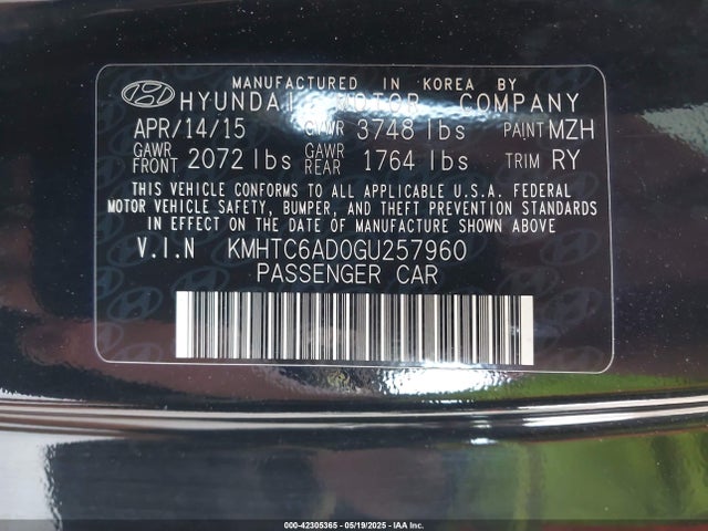 Hyundai Veloster 2016 KMHTC6AD0GU257960 Image 9
