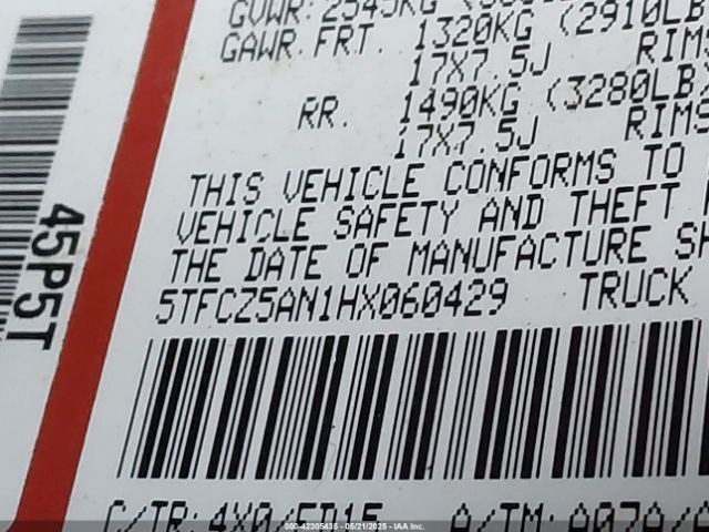 5TFCZ5AN1HX060429 Toyota Tacoma Trd Sport