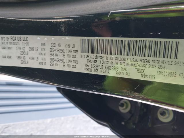 2019 RAM 1500 1C6SRFJT1KN612909 Photo 8