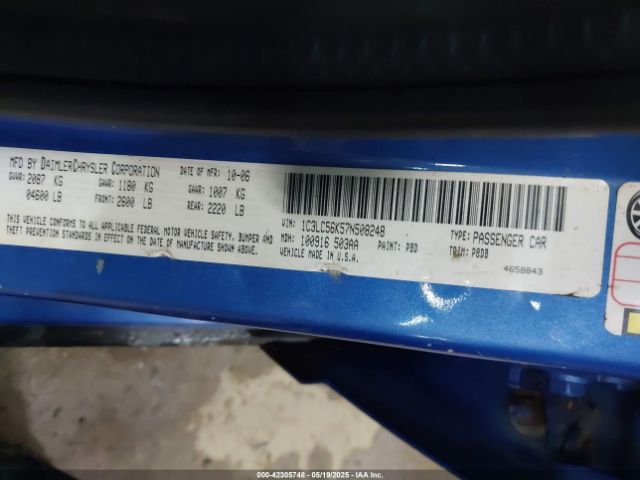 2007 CHRYSLER SEBRING 1C3LC56K57N508248 Photo 8