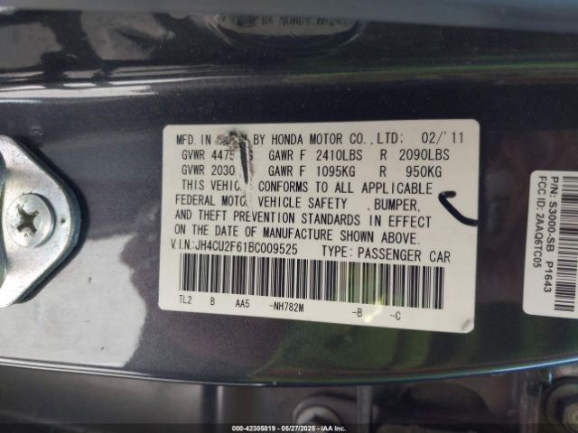 2011 ACURA TSX JH4CU2F61BC009525 Photo 8