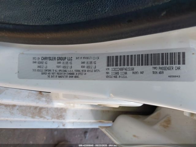 2015 CHRYSLER 200 1C3CCCAB8FN615160 Photo 8