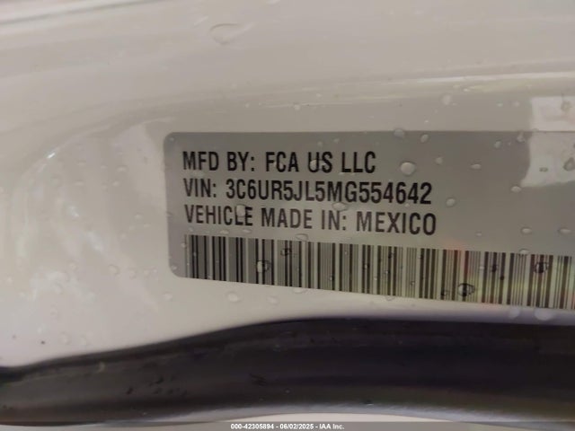 3C6UR5JL5MG554642 RAM 2500