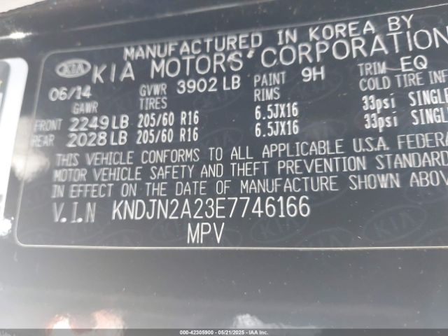 KNDJN2A23E7746166 KIA Soul