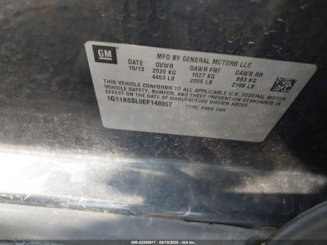 1G11A5SL9EF148957 Chevrolet Malibu 1fl