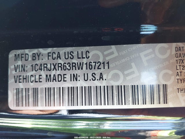 1C4RJXR63RW167211 Jeep Wrangler