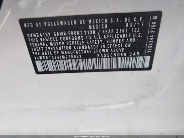 2018 VOLKSWAGEN JETTA 3VWDB7AJ0JM228653 Photo 8